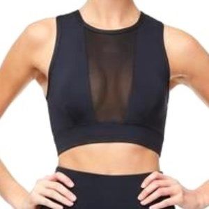 Good American Sheer V Power Mesh Sports Bra